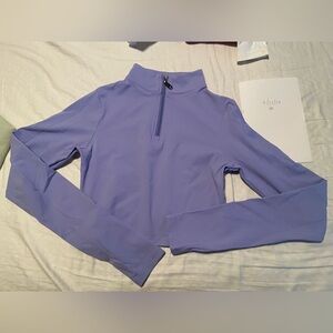 Balance Athletica/Vitality Refine Cropped Zip *Size-Large *Color- Xenon